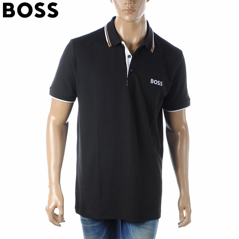 ヒューゴ・ボス ポロシャツ メンズ ヒューゴボス HUGO BOSS ポロシャツ メンズ 50469102 10226584 ブラック 2024春夏新作