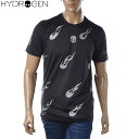 ハイドロゲン HYDROGEN クルーネックTシャツ 半袖 メンズ ブランド T00500 ブラック