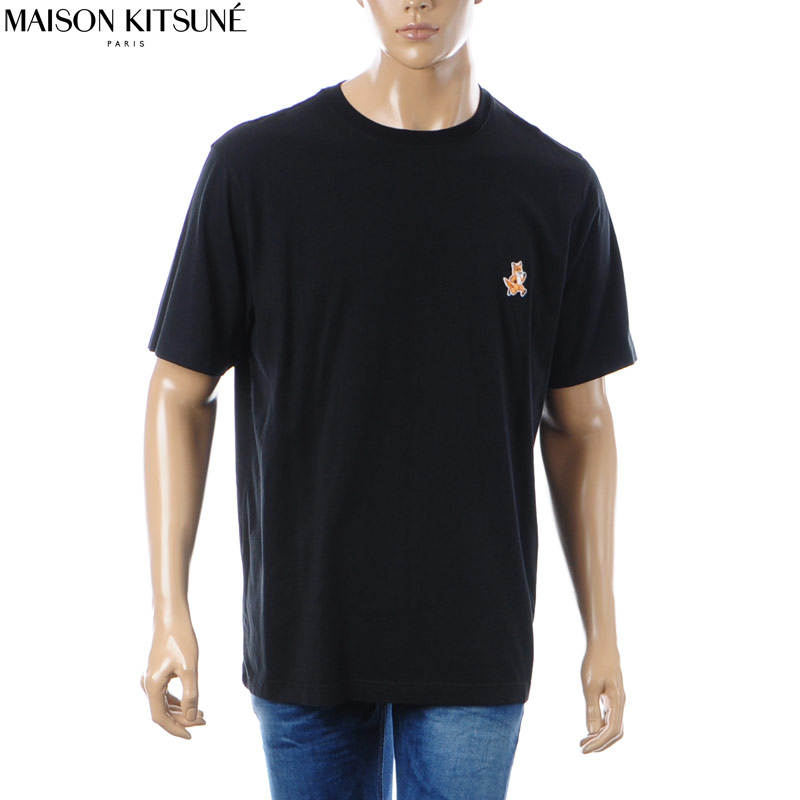 メゾンキツネ MAISON KITSUNE Tシャツ メンズ レディース 半袖 MM00125KJ0008 クルーネック コットン 刺繍 FOX ロゴ 送料無料のサムネイル