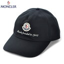 モンクレール 帽子 メンズ モンクレール MONCLER ベースボールキャップ 帽子 メンズ 3B00002 0U162 ブラック 2024春夏新作