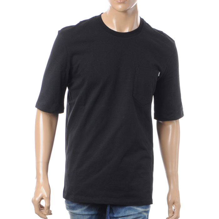 エムエスジーエム MSGM Tシャツ メンズ 半袖 クルーネック 2440MM71 ブラック ロゴ プリント カットソー カジュアル スポーティ 送料無料 人気 オーバーサイズ ゆったり コットン