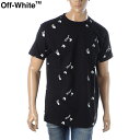 ItzCg OFF-WHITE TVc  N[lbN Y OW ALLOVER S/S SLIM TEE OMAA027R21JER0121001 ubN