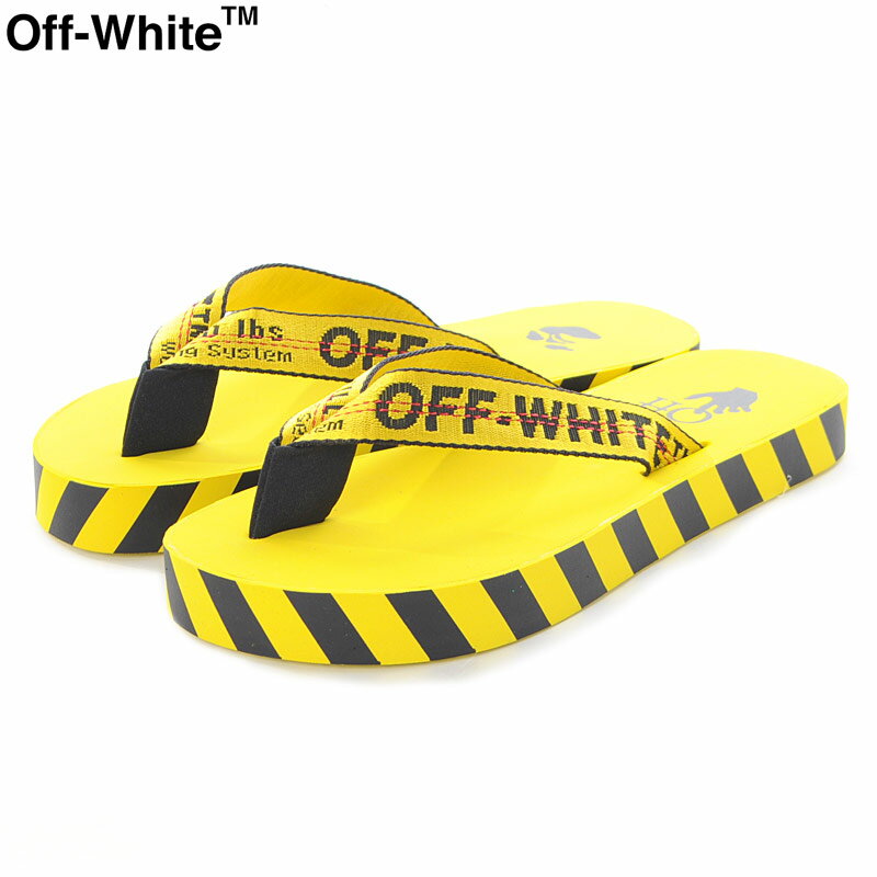 オフホワイト OFF-WHITE ビーチサンダル ビーサン メンズ INDUSTRIAL BELT FLIP FLOP OMIC002R21MAT0021810 イエロー