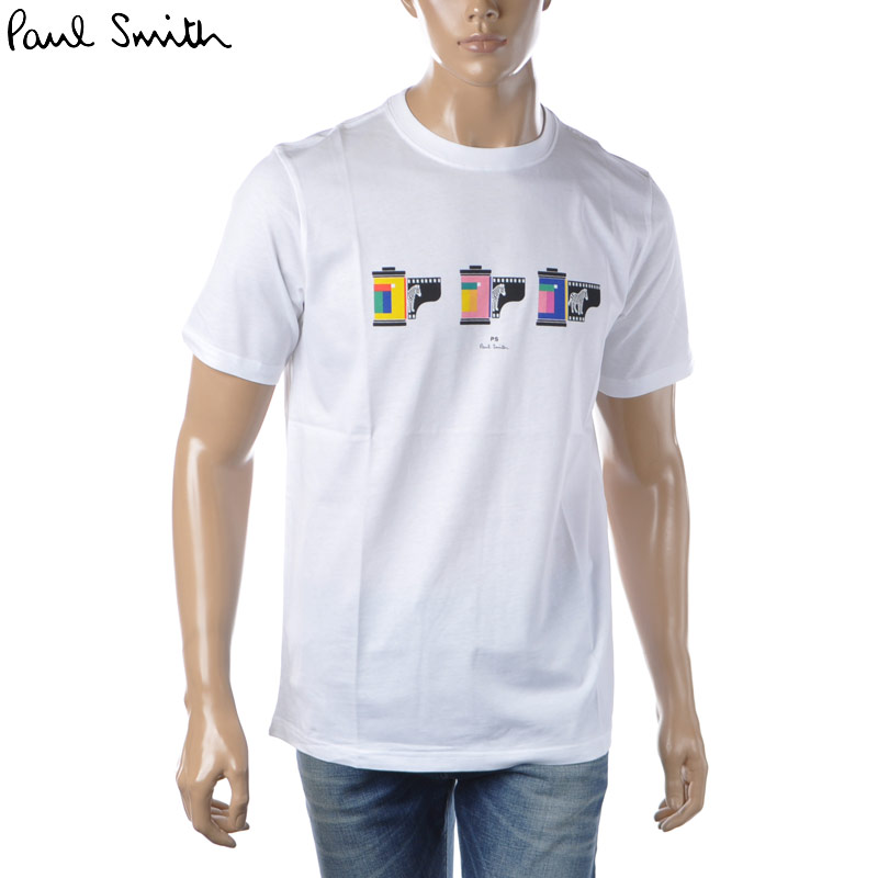 ポールスミス PAUL SMITH クルーネックTシャツ 半袖 メンズ ブランド M2R 011R HP3177 ホワイト