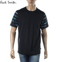 ポールスミス ポールスミス PAUL SMITH Tシャツ メンズ ブランド クルーネック 半袖 M2R 051SP K21735 ブラック