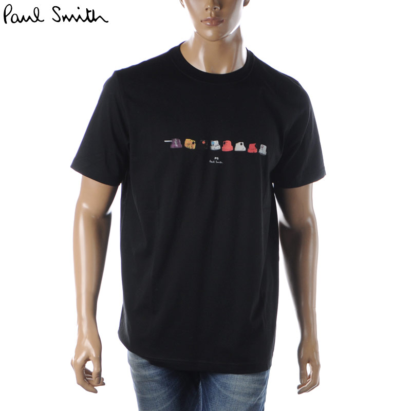 ポール・スミス ポールスミス PAUL SMITH Tシャツ メンズ ブランド クルーネック 半袖 M2R 011R KP3796 ブラック