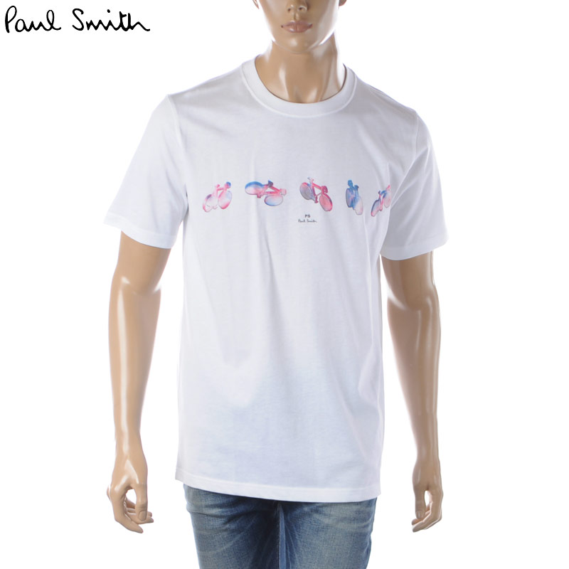ポール・スミス ポールスミス PAUL SMITH Tシャツ メンズ ブランド クルーネック 半袖 M2R 011R KP3828 ホワイト
