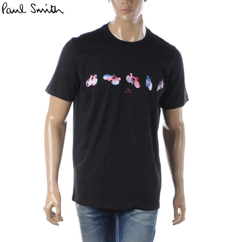 ポールスミス ポールスミス PAUL SMITH Tシャツ メンズ ブランド クルーネック 半袖 M2R 011R KP3828 ブラック