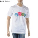 ポールスミス PAUL SMITH Tシャツ メンズ ブランド クルーネック 半袖 M2R 011R KP3822 ホワイト