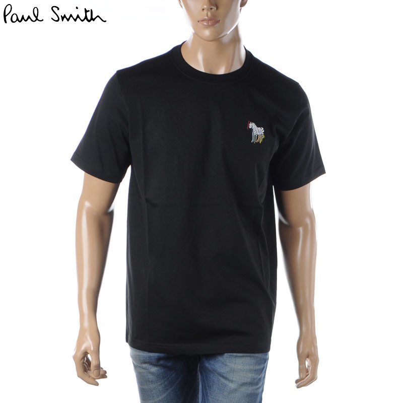 ポールスミス ポールスミス PAUL SMITH Tシャツ メンズ ブランド クルーネック 半袖 M2R 011R KP3824 ブラック