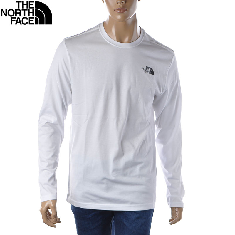 ザ ノースフェイス THE NORTH FACE クルーネックTシャツ メンズ ブランド 長袖 ロンT NF0A493L MEN’S L/S RED BOX TEE ホワイト