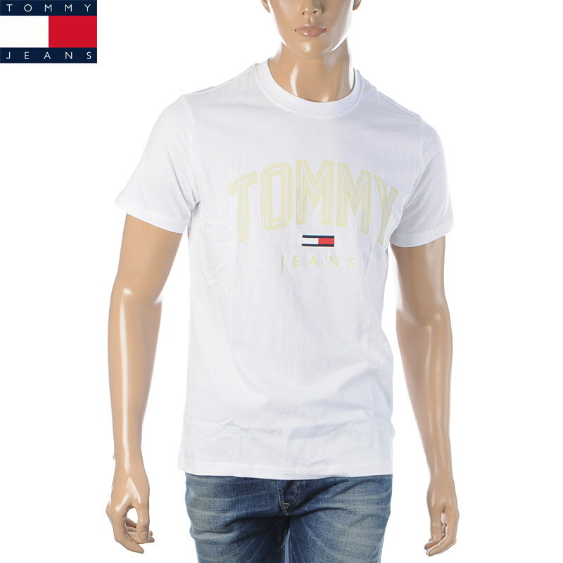 トミージーンズ TOMMY JEANS クルーネックTシャツ 半袖 メンズ DM0DM10226 ホワイト