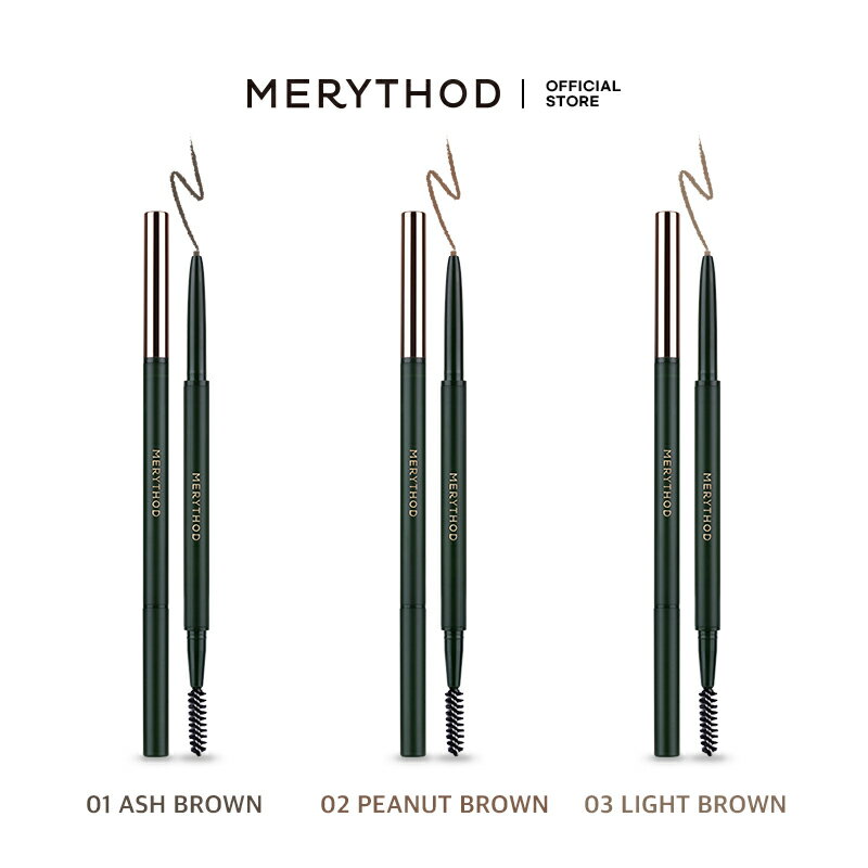 【MERYTHOD公式】リールエッジスリムブロウ REELEDGE SLIM BROW アイブロウ アイメイク 眉毛 3色 ブロウ ペンシル 韓国コスメ