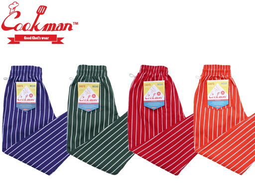 Cookman クックマン Chef Pants シェフパンツ メンズ レディース ユニセックス 男女兼用 パンツ カジュアル イージー ルーズ ワイド オーバー 緑 紫 赤 オレンジ S M L XL コックマン ストライプ Stripe シマシマ 縦シマ Cookman クックマン Chef Pants シェフパンツ メンズ レディース ユニセックス 男女兼用 パンツ カジュアル イージー ルーズ ワイド オーバー 緑 紫 赤 オレンジ S M L XL コックマン ストライプ Stripe シマシマ 縦シマ
