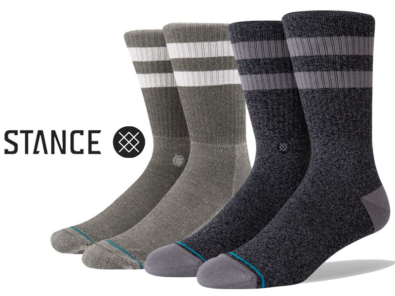 STANCE SOCKS スタンス ソックス M556C17JOV Joven MEN MENS 黒 BLACK グレー スタンスソックス メンズ 男性 男性用 靴下 長い靴下 CREW クルー丈 大人 プレゼント 贈り物 オシャレ 正規品 シンプル 父の日