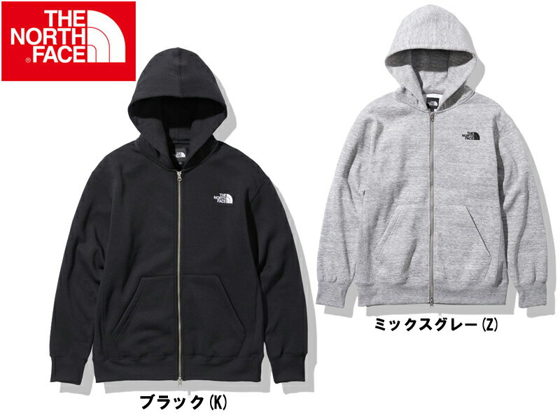 THE NORTH FACE ザ ノース フェイス Square Logo Full Zip NT62038 スクエア ロゴ フルジップ ジップ フードパーカー パーカー トップス メンズ アウトドア 登山 マウンテン タウン サイクリング S M L XL XXL 黒 グレー