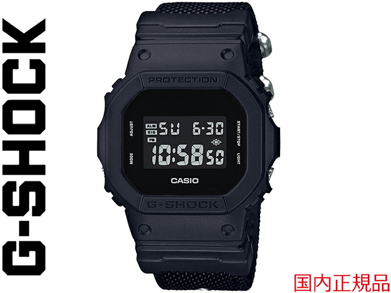 G-SHOCK G SHOCK GSHOCK ジーショック CASIO カシオ 腕時計 3229 DW-5600BBN-1JF CORDURA コーデュラ ファブリック バンド メンズ レディース 男 女 日本正規品 四角 スクエア デジタル BLACK ミリタリー ブラック 黒