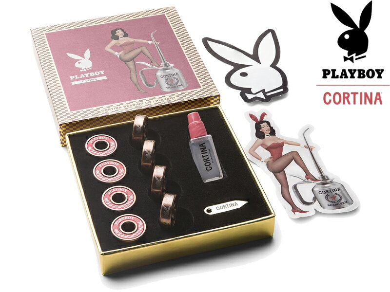 ブランド紹介 CORTINA x PLAYBOY コルティナ x プレイボーイ アイテム紹介 CORTINA x PLAYBOYのベアリングです。 ベアリングオイルとシールドを外す為のピンがセットで付いており、メンテナンスしやすく、長期の使用にもってこいな商品！ トリスタン・ファンクハウザーのシグネイチャーモデルです！ MODEL：T Funk Playboy Bearing 採寸の注意事項 ■採寸は平置き・及びメーカー推奨サイズです。 ■採寸は、全て手作業にて行っております。製品 の素材や加工によっては、採寸のサンプルに使用 したものとズレが生じる場合がございます。 あらかじめご了承願います。必ずお読み下さい ※商品画像の色について※ 商品画像の色は実物に近づけるよう調整しておりますが、各ブラウザの環境設定及び、モニターの設定により実物の色と差が出る場合が御座います。予めご了承の上ご注文下さいますようお願い致します。 ※在庫状況について※ 当店は実店舗とかねておりますので、入れ違いにより商品が完売の場合がございます。予めご了承くださいませ。 ※キャンセル（返品）について お送りした商品がイメージと違う、モニターで確認した色と多少違う、想像と大きさや形が違う、その他、お客様の見解、想像、ご都合によるキャンセル・返品はお断りさせていただきます。