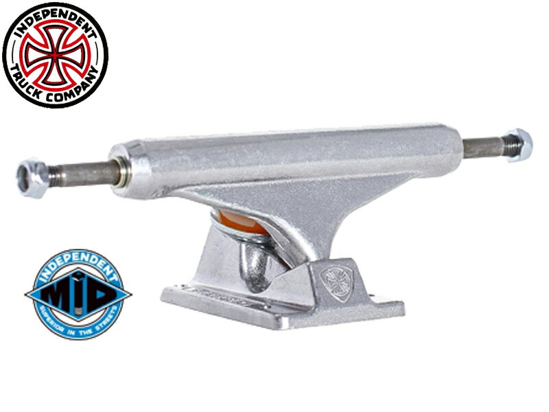 INDEPENDENT インディペンデント MID Trucks ミッド トラック 144 Polished ポリッシュ TRUCK 33132434 117861 SILVER シルバー スケートボード SKATEBOARD スケート SKATE