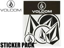 VOLCOM ボルコム ヴォルコム 日本正規品 ステッカー セット ステッカーシール シール ステッカーチューン カスタム VLCM Fes STICKER PACK D6711499 携帯 アイフォン スマホ スノーボード スケートボード サーフィン 車 メール便対応