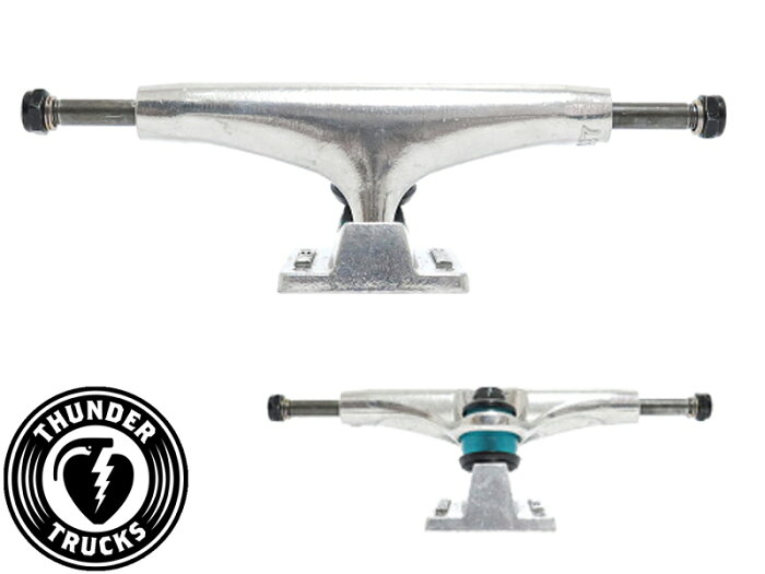 THUNDER TRUCK サンダー トラック TEAM EDITIONS HI POLISH 143 147 スケートボード SKATE SK8 ストリート レール ボックス パーク 軽量 ポリッシュ 無地 シンプル デッキ 7.375 8.0 8.125 子供　大人