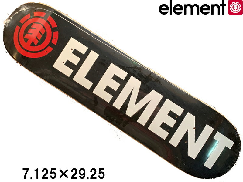 ELEMENT エレメント デッキ deck 板 ブランド 子供用 7.125 × 29.25 シンプル 正規品 ストリート パーク ランプ オールラウンド 定番 小学生 低学年 子供 キッズ 男の子 女の子 男 女 スケボー スケートボード SKATE SK8
