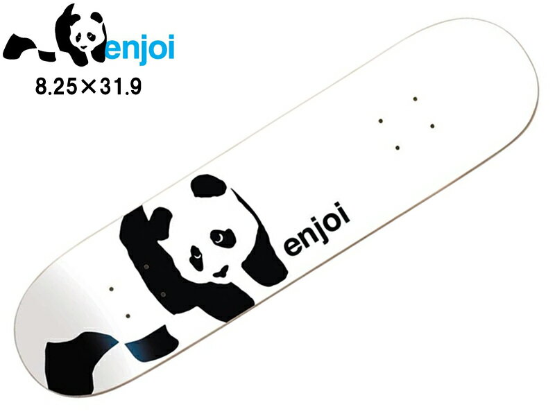 enjoi GWC Whitey Panda LOGO XP[g{[h fbL  S Vv DECK 8.25 ~ 31.9 l lTCY XP{[ SKATE p_ S  ㋉  ς 10017288 WHITE 