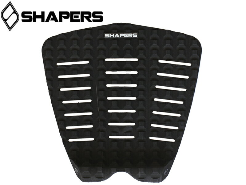 SHAPERS シェイパーズ デッキパッド パッチ Asher Pacey ECO SERIES PERFORMANCE 3ピース パット サーフィン サーフボード ブラック 黒 アッシャー ペイシー エコ シリーズ パフォーマンス シンプル テール パッド リサイクル フォーム ショート ボード