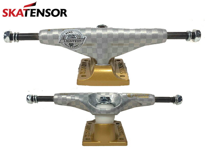 【期間限定特別価格】TENSOR TRUCKS テンサー トラック 超 軽量 5.25 GOLD MAG LIGHT Lo SLICKS RODNEY MULLEN スケートボード スケボー SKATE 7.875 8.0 8.125 ロドニー ミューレン ストリート LOW ロー ゴールド ブラック 金 黒 チェック