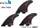 ブランド紹介 【FCS/エフシーエス】 FCSは、高品質なサーフアクセサリーをデザイン、製造、販売するメーカーで、世界中のマーケットでサーフアクセサリーのトップブランドとして君臨しています。 世界中のサーファーのパフォーマンス性、エンジョイメント性をよりアップさせられるよう、道具の進化とサーフ文化の向上に日夜研究が重ねられています。 アイテム紹介 超軽量の素材で構築され、よりレークされたフィンの引き出された影響と、Performer のオールラウンドな汎用性を兼ね備えています。 トップからのスピードとリップからのリリースを妨げることなく、ボトムからの優れたドライブとコントロールを提供します。 超軽量 AirCore を搭載した更新された PC 構造。 FCS II フィン システムに適合するように設計されています。 ミディアムからエクストリームロッカーのパフォーマンスショートボードにおすすめ。 【MATERIAL】 Performance Core + AirCore 【MODEL】 FCS II Filipe Toledo Tri Fins 【SIZE】 MEDIUM (60Kg - 80Kg) 採寸の注意事項 ■採寸は平置き・及びメーカー推奨サイズです。 ■採寸は、全て手作業にて行っております。 製品の素材や加工によっては、採寸のサンプルに 使用したものとズレが生じる場合がございます。 あらかじめご了承願います。必ずお読み下さい ※商品画像の色について※ 商品画像の色は実物に近づけるよう調整しておりますが、各ブラウザの環境設定及び、モニターの設定により実物の色と差が出る場合が御座います。予めご了承の上ご注文下さいますようお願い致します。 ※在庫状況について※ 当店は実店舗とかねておりますので、入れ違いにより商品が完売の場合がございます。予めご了承くださいませ。 ※キャンセル（返品）について お送りした商品がイメージと違う、モニターで確認した色と多少違う、想像と大きさや形が違う、その他、お客様の見解、想像、ご都合によるキャンセル・返品はお断りさせていただきます。