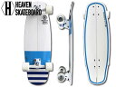 ブランド紹介 【HeavenSkateBoard/ヘブン】 HeavenSkateBoardは日本発スケートボードブランド、 安全にスケボーを楽しんで頂く為に様々なプロテクターの開発や 和をコンセプトとした製品を製造しています。 アイテム紹介 週末サーファーのネックであるサーフィンの間隔が空くのを防いでくれるのが、 スケボーによるオフトレ。スケートボードの最大のメリットは、 ターン動作など同じ動きを気軽に反復練習できることですね。 丘トレで、サーフィンをしていない時に身体操作能力を高めることができます。 ボトムターンの練習から、アップス（小さいターンの連続）の 練習に移るのにも適したサーフスケートボード。 サーフィンのアップダウンやレールワーク、 小回りの効くサイズなのでアグレッシブにスライドなどの練習に最適です！ 7plyフルカナディアンメイプルを使用しているので、軽くて丈夫。 シンプルでキレのある乗り心地はHEAVENならでは！ 非常に安定性も高く、ショートボードのクイックな動きにも素早く反応。 サーフィンのターンにより近く、陸上でのオフトレ・イメトレに。 ウィールは径65mmで、硬度78Aの程よい柔らかさもあり、 小回りが利く上にグリップ性にも優れていて、足への振動も少なめ。 ベアリングも最高クラスのシールドタイプのABEC-7なので、 無駄のないスムーズな加速を楽しめます。 もちろん、ラフに抱えて近所の買い物にブラブラだけでもオシャレで楽しい一台です。 ※トラックのブッシュ部分はオレンジに変更となっております。 【スペック】 商品名：HEAVEN SKATEBOARD MISSION 29　ミッション29 デッキ：フルカナディアンメープル トラック：UPS-TRUCK アップストラック ウィール：65x51mm SHR78Aウィール ベアリング：ABEC-7 サイズ：29x10inch(長さ73.7cmx幅25.4cm) ※デッキやデッキテープなどに細かな傷や擦れがある場合が御座います。 使用には問題御座いません、クレームの対象にはなりませんので予めご了承下さい。 採寸の注意事項 ■採寸は平置き・及びメーカー推奨サイズです。 ■採寸は、全て手作業にて行っております。製品 の素材や加工によっては、採寸のサンプルに使用 したものとズレが生じる場合がございます。 あらかじめご了承願います。必ずお読み下さい ※商品画像の色について※ 商品画像の色は実物に近づけるよう調整しておりますが、各ブラウザの環境設定及び、モニターの設定により実物の色と差が出る場合が 御座います。予めご了承の上ご注文下さいますようお願い致します。 ※在庫状況について※ 当店は実店舗とかねておりますので、入れ違いにより商品が完売の場合がございます。予めご了承くださいませ。 ※キャンセル（返品）について お送りした商品がイメージと違う、モニターで確認した色と多少違う、想像と大きさや形が違う、その他お客様の見解、想像、ご都合による キャンセル・返品はお断りさせていただきます。