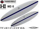 Thunderbolt HARLEYINGLEBY TOLHURST サンダーボルト ハーレーイングルビー トゥルハースト MID 6 ミッドレングス ミッド ファンボード ファン 7'0