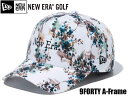 NEW ERA ニューエラ GOLF CAP 帽子 9FORTY A-Frame New York スナップバック ユニセックス ニューエラゴルフ ホワイト ボタニカル ガーデン 刺繍 13762984 アジャスタブル 56.8 - 60.6 cm 日本正規品 ゴルフ NEWERAGOLF キャップ