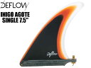 DEFLOW デフロー デフロウ INIGO AGOTE SINGLE 7.5" イニゴ 夕日の色 センターフィン シングル サーフィン オシャレ フィン ロング ボード surfing surf