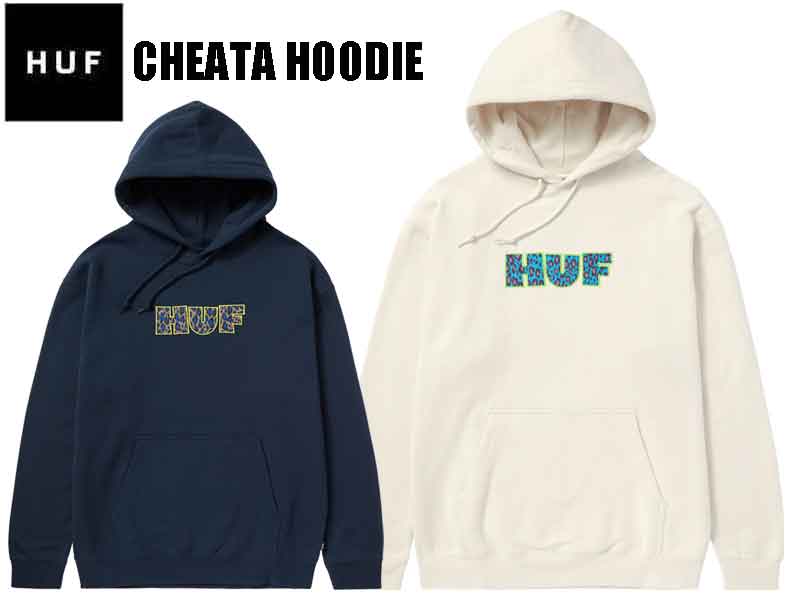 HUF nt p[J[ vI[o[ CHEATA HOODIE t[fB[ 㒅 Y j fB[X  h Xm[{[h T[tB XP[g{[h PF00616 BONE NAVY AbvP qE qEvg