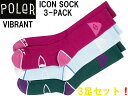 POLER ポーラー 靴下 ソックス 3セットICON SOCK 3-PACK 224ACUSK01 男性 女性 靴下 長い靴下 CREW クルー丈 3足 3本...