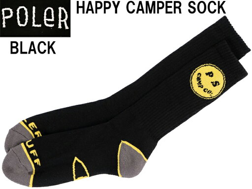 POLER ポーラー 靴下 ソックス HAPPY CAMPER SOCK 224ACUSK02 男性 女性 靴下 長い靴下 CREW クルー丈 スマイル 風 イエロー ブラック プレゼント アウトドア キャンプ ファッション メール便対応 POLER ポーラー 靴下 ソックス HAPPY CAMPER SOCK 224ACUSK02 男性 女性 靴下 長い靴下 CREW クルー丈 スマイル 風 イエロー ブラック プレゼント アウトドア キャンプ ファッション メール便対応