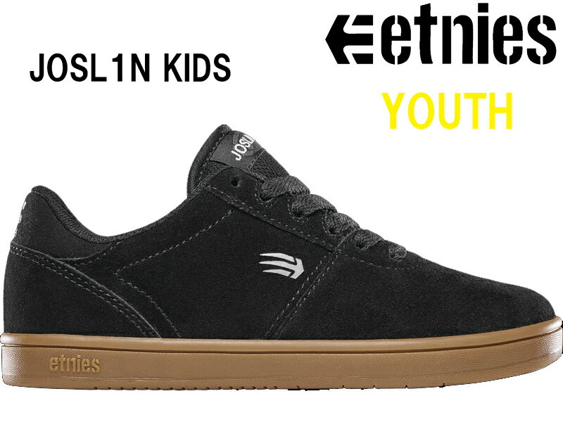 ETNIES エトニーズ JOSLIN KIDS ジョスリン キッズ スケート シューズ スケボー 靴 スケシュ スニーカー 子供用 子ども 子供 クリスジョスリン シグネイチャー19cm 21cm 4302000014 964 ブラック ガム 日本正規品