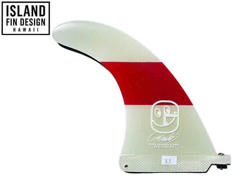 ISLAND FINS アイランドフィン ISLANDFINS GENKI Model 6.5 JAPAN FLAG ジャパン フラッグ ロングボード センター フィン 赤 白 ロングフィン レッド ホワイト 喜納 元輝 プロ メール便対応 オールラウンド ゲンキ 国旗 日本