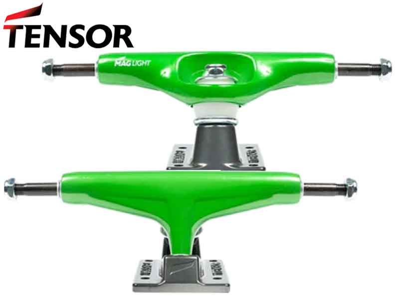 【期間限定特別価格】TENSOR テンサー トラック 超 軽量 5.25 MAG LIGHT Glossy Green Gunmetal HI マグネシウム 空洞 スケートボード スケボー SKATE 7.875 8.0 8.125 トリック 技 ストリート 軽い ガンメタ ガンメタル