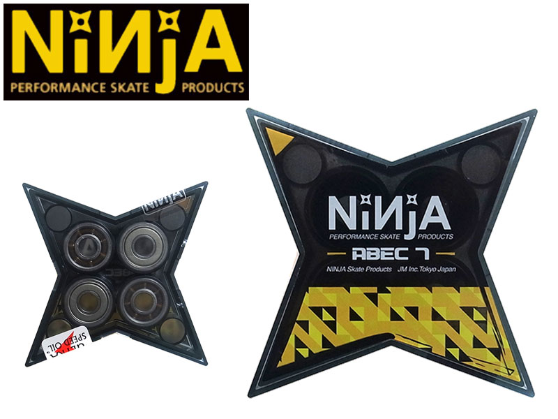 Ninja ニンジャ 忍者 ベアリング bearing ABEC7 OIL オイル star case crystal スターケースクリスタル スケートボード スケボー skate トヨタ TOYOTA 速い メール便