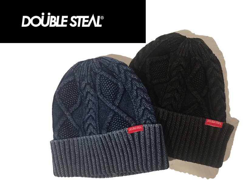 ダブルスティール DOUBLE STEAL DOUBLESTEAL ビーニー ニットキャップ 帽子ハット HAT 466-90231　 INDIGO WATCH CAPストリート ファッション メール便対応