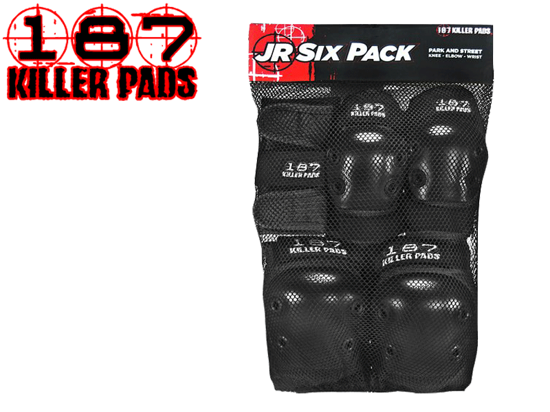 187 KILLER PADS キラーパッド JR SIX PACK プロテクター パッド 保護具 防具 肘 膝 手首 リスト スケ..