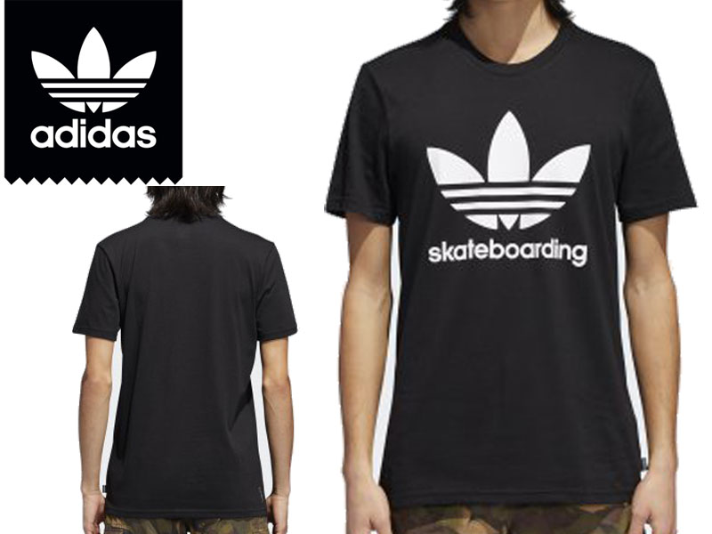 adidas SKATEBOARDING アディダス CLIMA 3.0 TEE CW2349 TシャツL O JAPAN SIZE 半袖 カットソー 胸LOGO トレフォイルロゴ コットン ポリエステル メール便