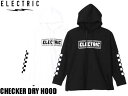 ELECTRIC エレクトリック ロングスリーブ CHECKER DRY HOOD 袖ロゴ パーカー ドライパーカー チェッカー ドライ シンプル E25SU04 正規品 長袖 UVカット 吸水速乾 接触冷感 防蚊加工(4)