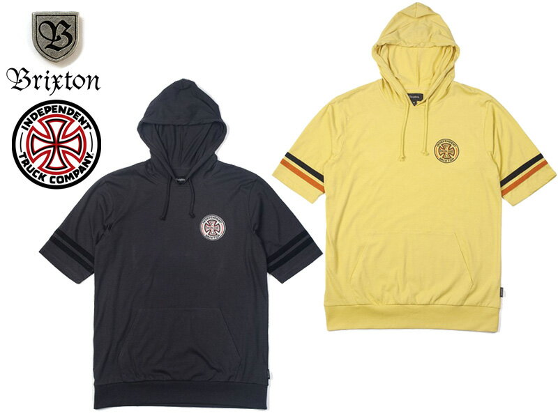 BRIXOTN INDEPENDENT Raymond S/S Hooded Knit ブリクストン インディペンデント コラボ Tシャツ パーカー 訳アリ品 ...