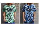 DOUBLE STEAL BLACK ダブルスティール ブラック Tシャツ 半袖 カットソー 1TONE TIE DYE T タイダイ柄 943-14217 ストリート ファッション OLLIE SAMURAI オーリー サムライ メール便対応