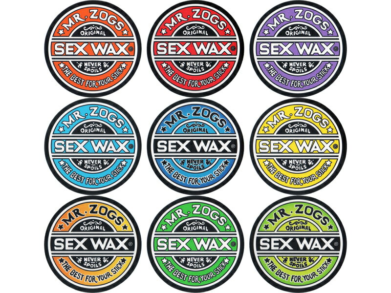 ブランド紹介 【SEXWAX/セックスワックス】 ボードワックスの老舗ブランドSEX WAX。 1970年代初頭に発売されて以来、未だに人気の 衰えないスタンダードなワックスです。その品質は 世界中のサーファーに認められています。 2002年に登場したQH（Quick Humps）シリーズは グリップ力や塗りやすさが良く、多くのプロサーファ ーからも愛用されています。 アイテム紹介 SEXWAX(セックスワックス)のステッカーです。 ミリ単位の誤差はご了承下さい。 直径 約 8 cm ↑ミラータイプ　1枚 ￥315- ↑NEWバージョン　1枚 ￥315-必ずお読み下さい ※商品画像の色について※ 商品画像の色は実物に近づけるよう調整しておりますが、各ブラウザの環境設定及び、モニターの設定により実物の色と差が出る場合が御座います。予めご了承の上ご注文下さいますようお願い致します。 ※在庫状況について※ 当店は実店舗とかねておりますので、入れ違いにより商品が完売の場合がございます。予めご了承くださいませ。 ※キャンセル（返品）について お送りした商品がイメージと違う、モニターで確認した色と多少違う、想像と大きさや形が違う、その他、お客様の見解、想像、ご都合によるキャンセル・返品はお断りさせていただきます。 発送について ※必ずご確認ください 【メール便ご希望のお客様は必ずお読みください。】 メール便は基本的には全国どこでもで配送可能です。 送料につきましては【お支払について→配送について→メール便をご確認ください。】 ★注文前に必ずクリック★のメール便を選択して買い物カゴへ入れます。 チェックが入っていない場合、メール便にならない場合が御座いますのでご注意ください。 ・メール便と代金引換の併用は出来ません。 お支払い方法は【銀行・郵便振込】【クレジットカード決済】【楽天バンク決済】【コンビニ決済】のみとなります。 ・ポスト投函の為、保証等が一切御座いません。 配送中のトラブル等当店では一切責任をとれませんのでご注意ください。 ・日時指定・時間指定等のサービスはご利用出来ません。 通常の運送よりも到着にお時間を頂いております。お急ぎの方は通常運送をお薦め致します。 商品ご購入後、オーダーフォーム上では通常送料となっておりますが、こちらで確認出来次第送料を変更させて頂きます。 最終合計金額は当店からのメールにて、ご確認くださいますようお願い致します。 ★注文前に必ずクリック★の宅配便を選択されたお客様は下記の送料についてに記載されている送料となります。 メール便はポスト投入となりますので、日時指定・代金引換・保証をご利用いただけませんので予めご了承くださいませ。 【代金引換ご希望の場合】 代金引換指定のお客様は、宅配便をご選択くださいませ。別途、送料につきましては送料の配送にてご確認ください。
