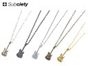 Subciety サブサエティー　ネックレス アクセサリー チェーン SBA8743 METAL NECKLACE -GUITAR- メール便対応