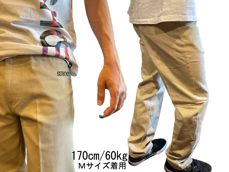 Subciety サブサエティ ワークパンツ チノパン NYB WORK PANTS SALOON 10312 S M XL メンズ ファッション ボトムス パンツ ズボン ストリート カジュアル ベージュ サブサイティー アメカジ